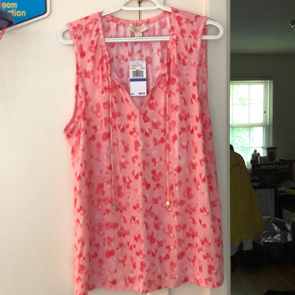 Michael Kors Geranium basics sleeveless top.